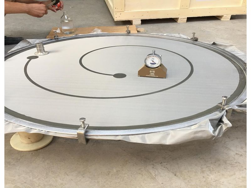 旋涡网架粘网现场